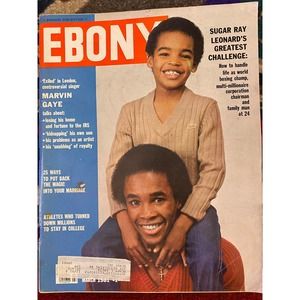 March 1981 Ebony MagazIne  with Featured Cover, “Sugar Ray Leonard’s